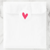 Sticker Rond Forme de coeur rouge (Sac)