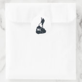 Sticker Rond Forme de l'île BI de bloc (Sac)