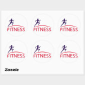 Sticker Rond Forme physique (Feuille)