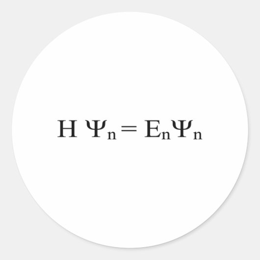 Sticker Rond Formula Math Mathematical Physics (Devant)