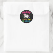 Sticker Rond Formule Mathématique 100 Jours D'école Drôle Prof (Sac)