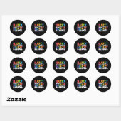 Sticker Rond Formule Mathématique 100 Jours D'école Drôle Prof (Feuille)