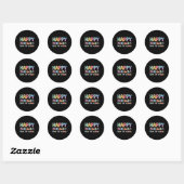 Sticker Rond Formule Mathématique 100 Jours D'école Équation Dr (Feuille)