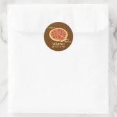 Sticker Rond Formule mathématique du volume de pizza = Pi*z*z*a (Sac)