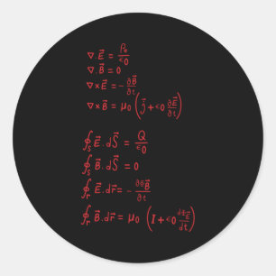 Sticker Rond Formule physique