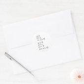 Sticker Rond Formule physique (Enveloppe)