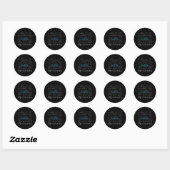 Sticker Rond Formules mathématiques mathématiques (Feuille)
