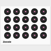 Sticker Rond Formules mathématiques pour les têtes intelligente (Feuille)