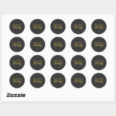 Sticker Rond Fort du Massachusetts (Feuille)