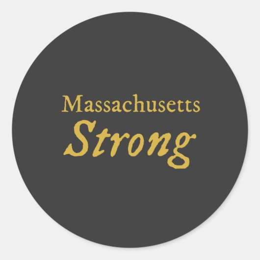 Sticker Rond Fort du Massachusetts (Devant)