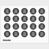 Sticker Rond Fort Myers, Floride (Feuille)