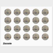Sticker Rond Fort Raleigh ABH (Feuille)