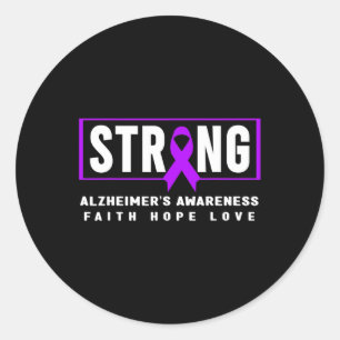 Sticker Rond Fort - Violet Ruban Heimer