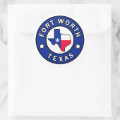 Sticker Rond Fort Worth Texas (Sac)
