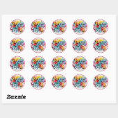 Sticker Rond "Fortune and Fun" (Feuille)
