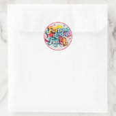Sticker Rond "Fortune and Fun" (Sac)