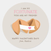 Sticker Rond Fortune Cookie Kids Classroom Valentine (Devant)