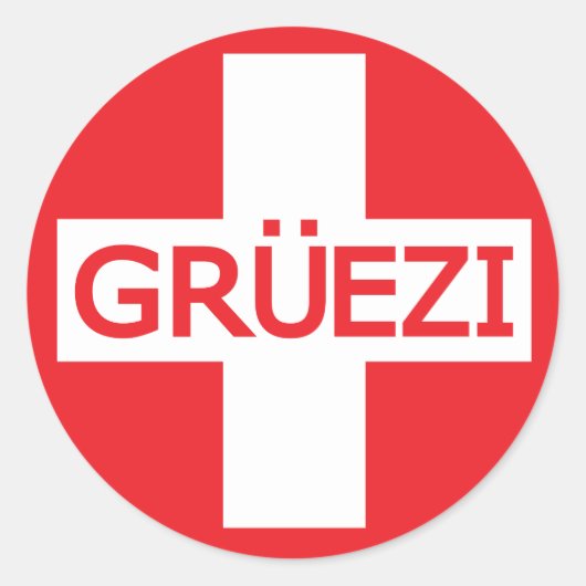 Sticker Rond Fosse commune de Gruezi (Devant)