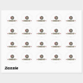 Sticker Rond Fosses humoristiques (Feuille)