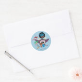 Sticker Rond Foster's Home for Imaginary Friends | Bienvenue (Enveloppe)