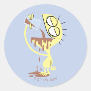 Sticker Rond Foster's Home for Imaginary Friends   Fromage