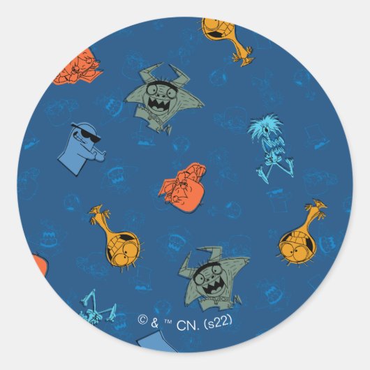 Sticker Rond Foster's Home for Imaginary Friends | Motif amusan (Devant)