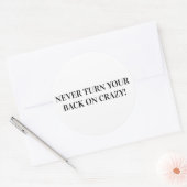 STICKER ROND FOU (Enveloppe)