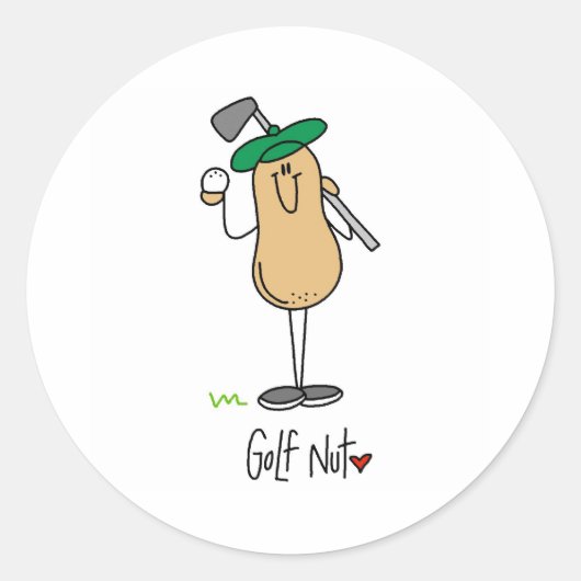 Sticker Rond Fou de golf (Devant)