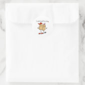 Sticker Rond Fou De Ma Mère-Fils (Sac)