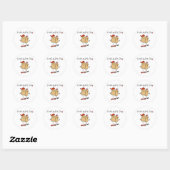 Sticker Rond Fou de mon fils (Feuille)