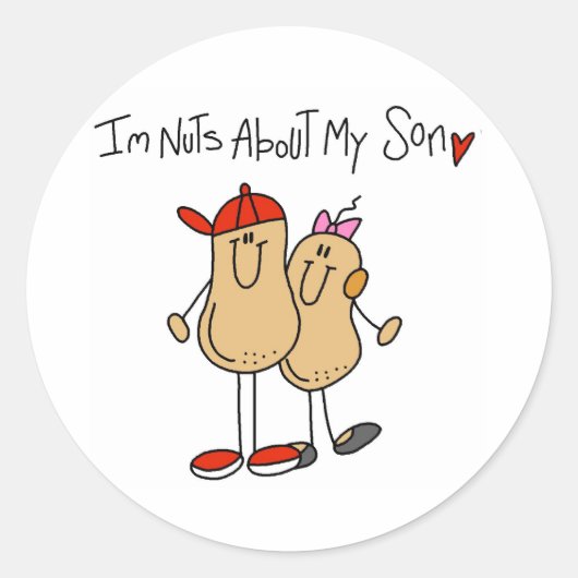 Sticker Rond Fou de mon fils (Devant)