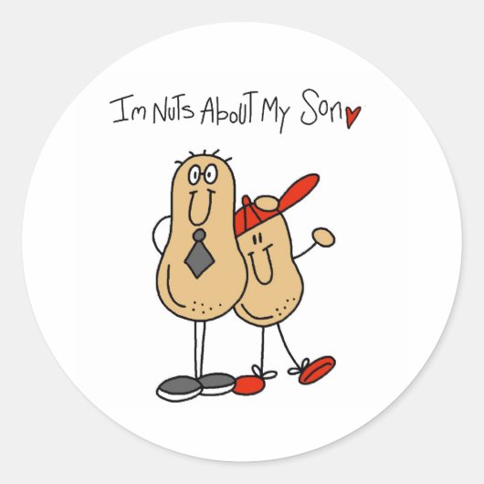 Sticker Rond Fou de mon fils (Devant)