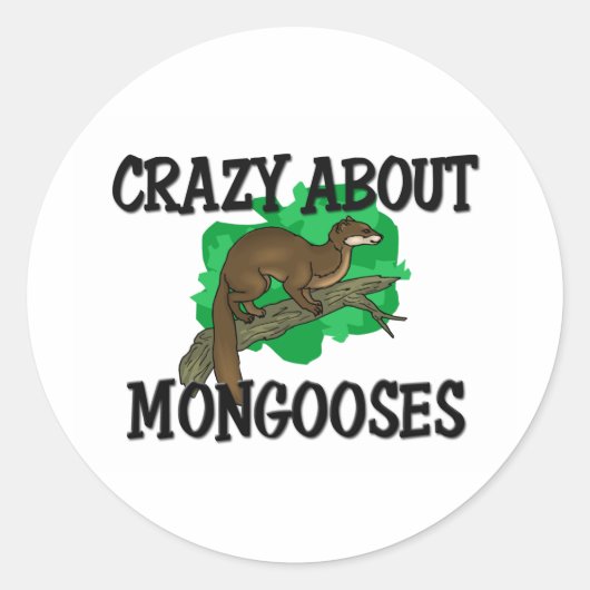 Sticker Rond fou de Mongolie (Devant)