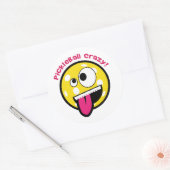 Sticker Rond Fou de Pickleball (Enveloppe)