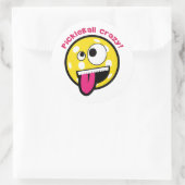 Sticker Rond Fou de Pickleball (Sac)