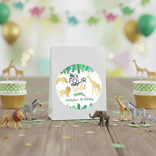 Sticker Rond Four Ever Wild Boys 4e anniversaire