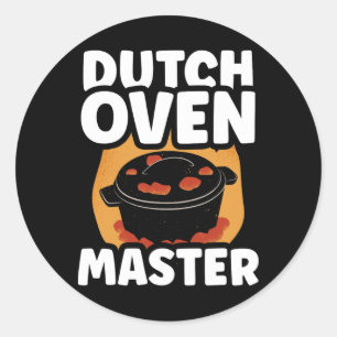 Sticker Rond Four hollandais Master Bbq Fer Métal Amant Four ho