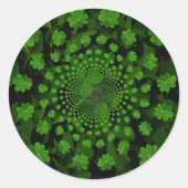 Sticker Rond Four Leaf Clover (Devant)
