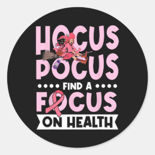 Sticker Rond Fournitures Cancer du sein Ruban Cancer Guerrier