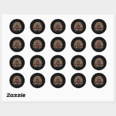 Sticker Rond Fournitures de l'entraîneur instructif léopard arc (Feuille)