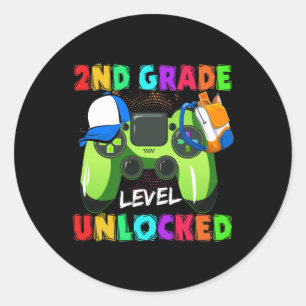 Sticker Rond Fournitures scolaires débloquées niveau 2e année