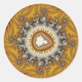 Sticker Rond Fourrure - Fractale (Devant)