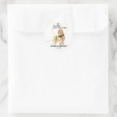 Sticker Rond Fous l'un de l'autre drôle | Cadeau de mariage (Sac)