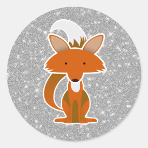 Sticker Rond Fox