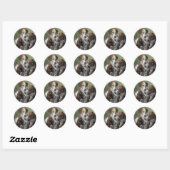 Sticker Rond Fox Hounds (Feuille)