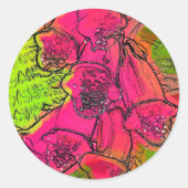 STICKER ROND FOXGLOVES (Devant)