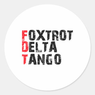 Sticker Rond Foxtrots Deltas Tangos Shirt Les Parcs Nationaux R