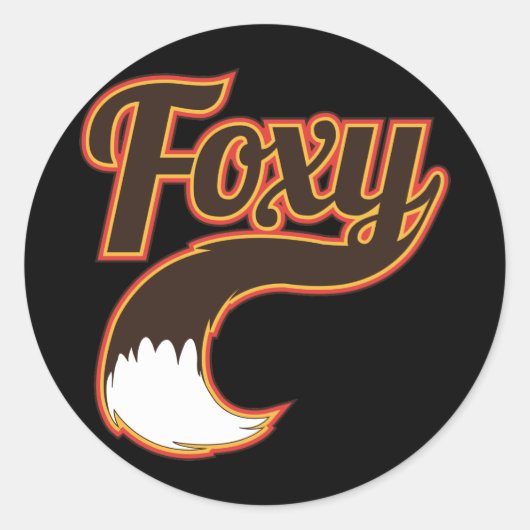Sticker Rond Foxy (Devant)