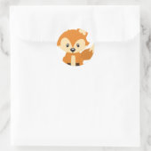 Sticker Rond Foxy fox (Sac)
