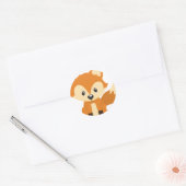 Sticker Rond Foxy fox (Enveloppe)